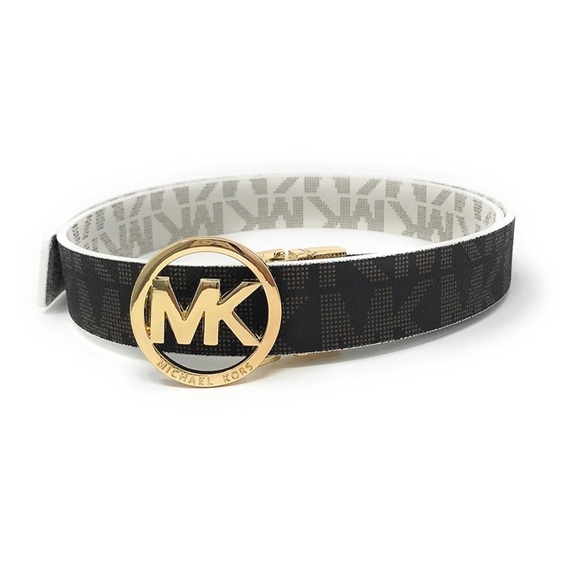 Michael Kors Gold Logo White Belt New without tags!! - Picture 5 of 8